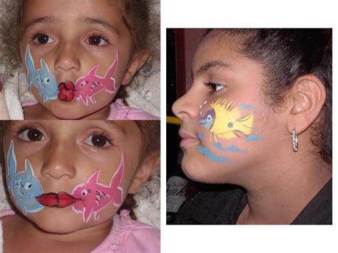 Kissy fish | Face painting, Cheek art, Face art