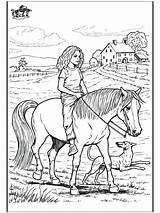 Girl Riding Horse Coloring Pages At GetColoringscom  Free Printable sketch template