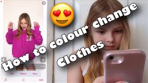 How to Colour Change clothes - YouTube