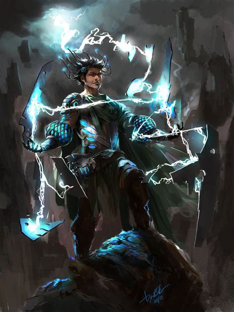 Electromancer | Fantasy artwork, Dungeons and dragons characters, Fantasy heroes