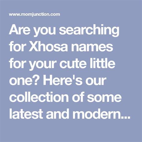 98 Latest Xhosa Baby Names With Their Meanings | Baby names, Zulu baby names, Baby names and ...