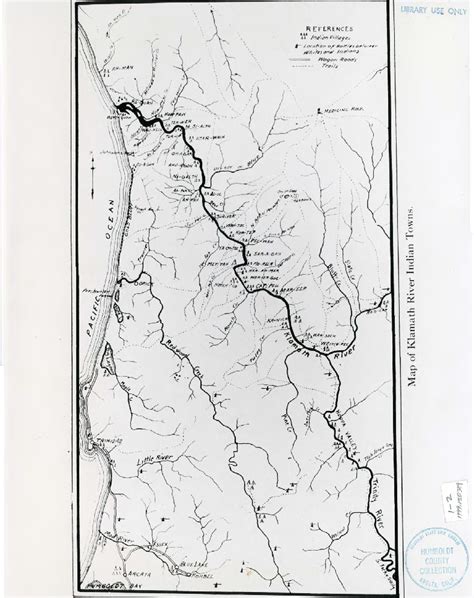 Map of Klamath River Indian Towns | Sípnuuk