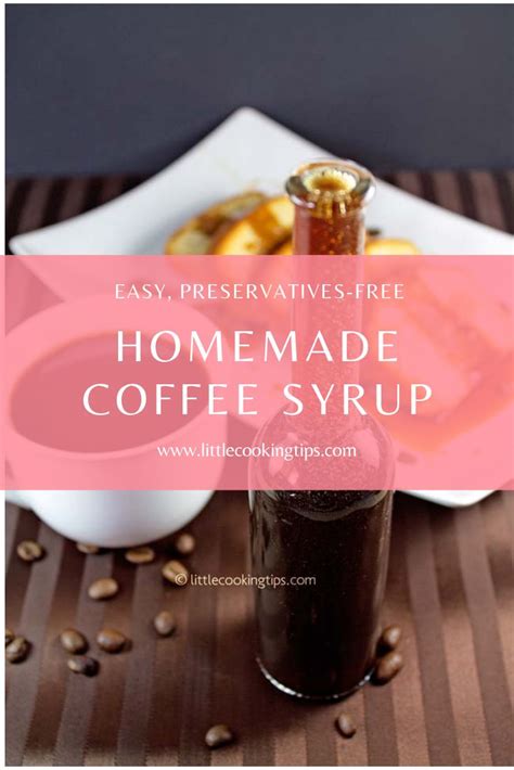 Easy Homemade Coffee Flavored Syrup | Coffee flavored syrup, Homemade coffee syrup, Homemade coffee