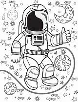 Free ASTRONAUT & SPACE Coloring Pages For Download Printable PDF sketch template