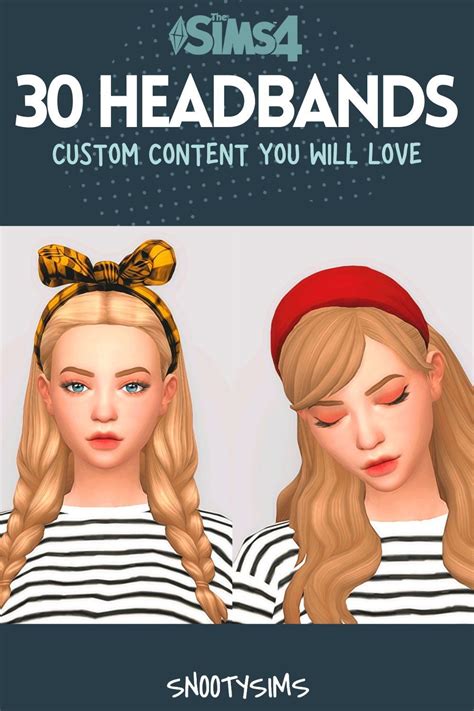 30 sims 4 headband cc that you will love – Artofit