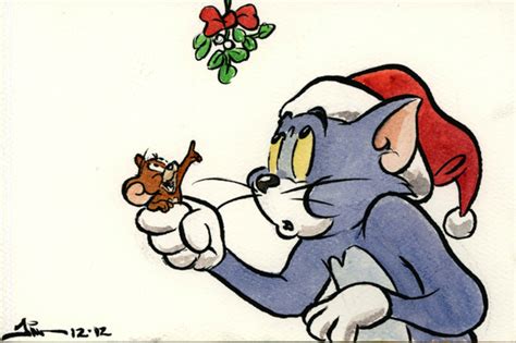 ..COOL PICS AND WALLPAPERS FOR MOBILES..: MERRY CHRISTMAS TOM AND JERRY