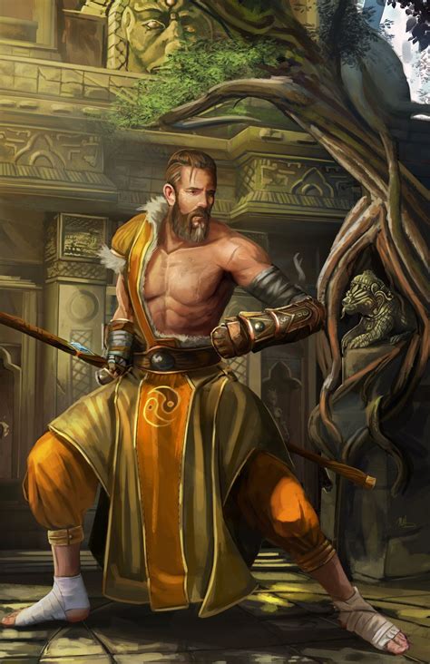 Human Monk | Monk dnd, Dungeons and dragons characters, Pathfinder monk