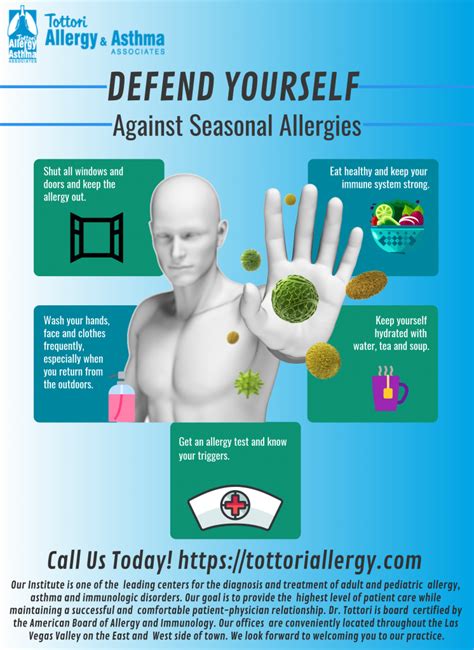 Infographic - Defend Yourself Against Allergies - Tottori Allergy & Asthma Associates