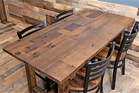 Reclaimed Wood Table Tops