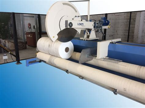 Large Diameter Auto Roll Cutter - i2Europe - Textile Machinery