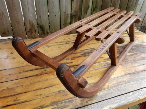 Vintage German Davos Wooden sled/sledge FREE SHIP! | Vintage german ...