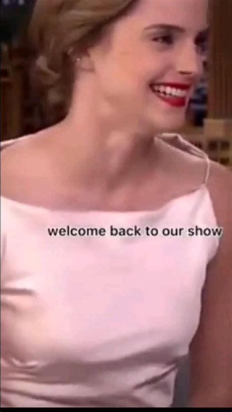 Emma Watson at Jimmy Fallon show | Jimmy fallon show, Jimmy fallon funny, Jimmy fallon videos