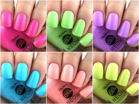 Sally Hansen | Miracle Gel Summer 2019 Neon Collection: Review and Swatches | Sally hansen ...