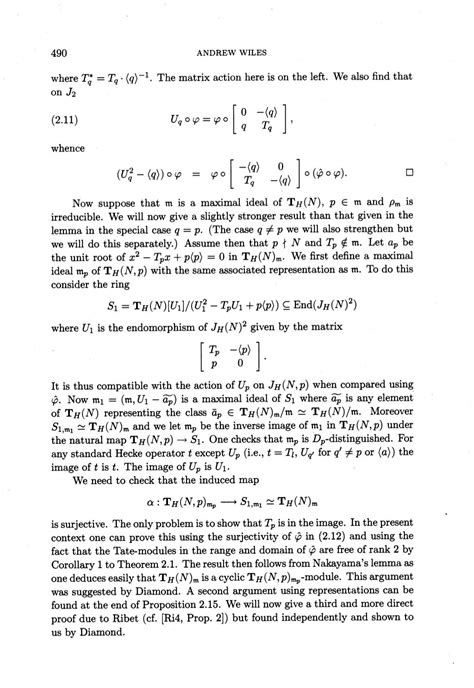 Fermat's last theorem proof by andrew wiles