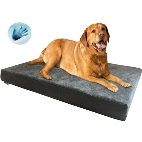 XXL Orthopedic Waterproof Memory Foam Dog Bed for Large Pet 55"X37"X4 ...