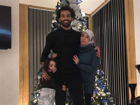 Mo Salah Poses With Christmas Tree With His Wife & Daughter, Divides Instagram - Sports - Nigeria