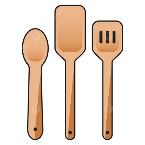 Wooden Spoon Clipart Vector, Set Of Wooden Spoon, Spoon Set, Wood Spoon, Wooden Spoon Set PNG ...