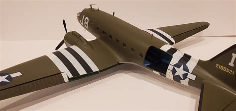 C-47A Skytrain Military Transport Aircraft -- Plastic Model Airplane ...