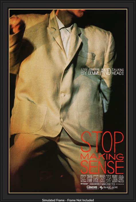 Stop Making Sense (1984) Original One-Sheet Movie Poster - Original Film Art - Vintage Movie Posters