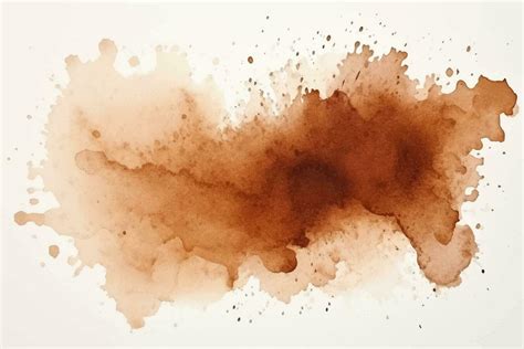 Watercolor abstract splash, spray. Color painting vector texture. Brown ...