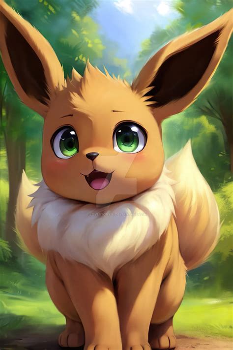 pokemon eevee fan art by Lovestoryai on DeviantArt