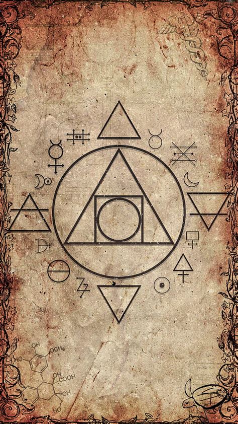 Alchemy Symbols Wallpaper