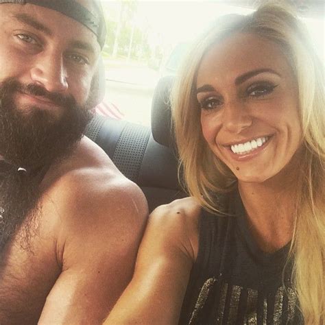 WWE NXT Diva Charlotte Flair (Ashley Fleihr) with her husband TNA wrestler Bram (Thomas Latimer ...