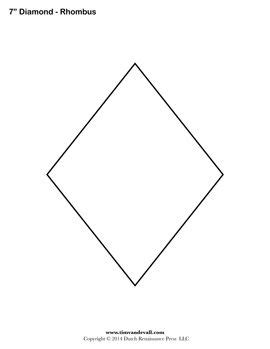 Diamond Templates | Rhombus Shape Printables – Tim's Printables ...