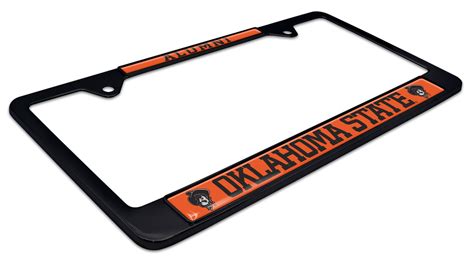 Oklahoma State Alumni Black License Plate Frame | Elektroplate