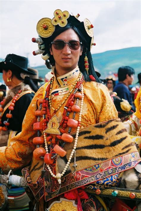 Litang Horse Festival, Eastern Tibet, 2007 or earlier {nice to see some detail of men's ...