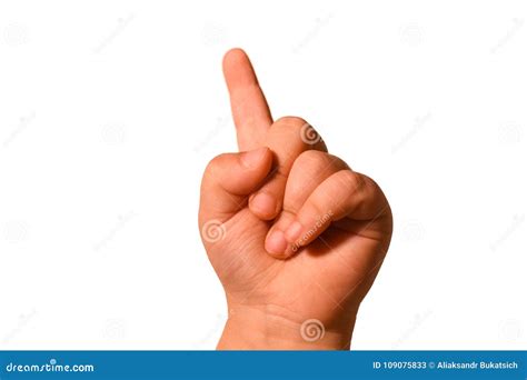 Isolated Little Baby Hand Shows Different Gestures on a White Background Stock Image - Image of ...