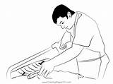 Wood Worker Coloring Page For Kids  Free Workers Printable sketch template