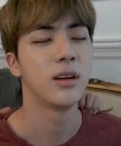 Jin Neck Appreciation for @jinoodle B-Day ♡ Jin Gif, Bts Jin, Jimin, Korean Celebrities, I'm A ...