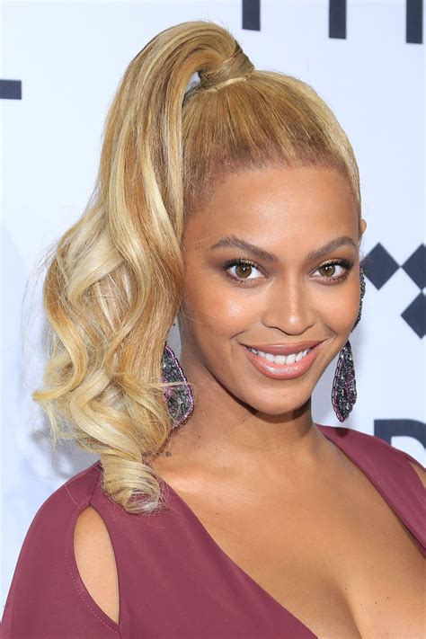 Wear it On the Side of Your Head Beyoncé's high blonde ponytail is fast becoming a red carpet ...