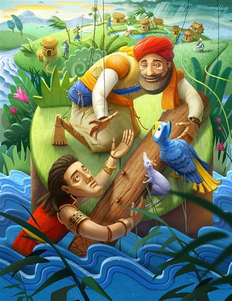 Jataka tales on Behance | Illustration art, Buddhism art, Childrens ...