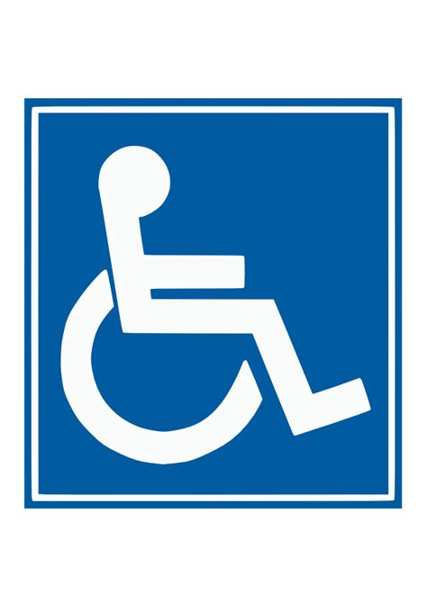 Disabled handicap symbol PNG