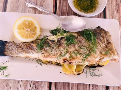 Grilled Whole Branzino with Dill Butter – Recipe! - Live. Love. Laugh ...