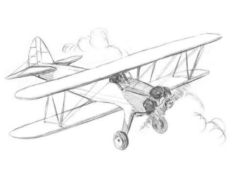 Biplane Drawing at GetDrawings | Free download