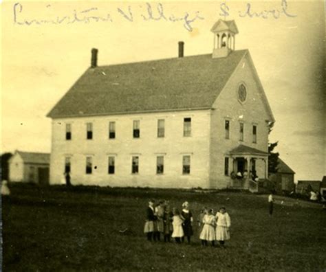 "Limestone, Maine Village School, ca. 1909" by Frost Memorial Library, Limestone, Maine