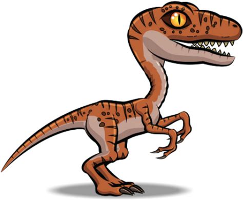 Download Velociraptor Clipart Raptor - Raptor Dinosaurs Cartoon - Png ...