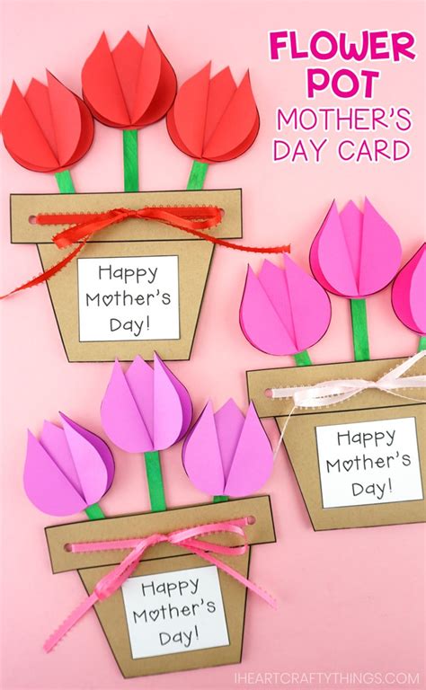 Mother's Day Flower Pot Craft -Easy Gift For Kids To Make For Mom! - I Heart Crafty Things