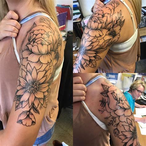 Floral Sleeve Tattoo Female - Printable Kids Entertainment