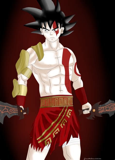 Goku as Kratos by glacia096 on DeviantArt