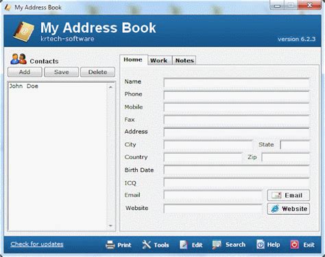 My Address Book - Μια πλήρης και δωρεάν ηλεκτρονική ατζέντα