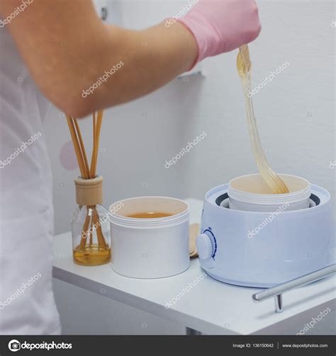 Waxing or sugaring epilation — Stock Photo © cellar-door #136150642