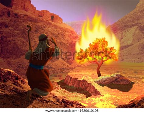 841 imagens de Moses and the bush Imagens, fotos stock e vetores | Shutterstock