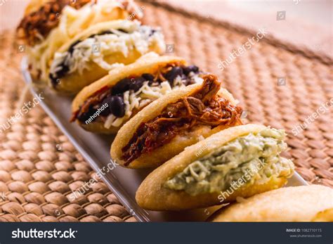 Different Types Arepas Meat Black Beans Stock Photo 1082710115 | Shutterstock