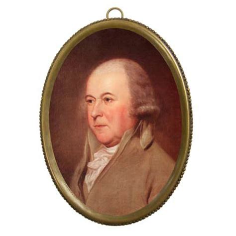 John Adams in Oval Frame – Farmhouse-Primitives