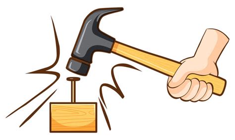 Hammer Nail Cartoon Images – Browse 2,474 Stock Photos, Vectors, and ...