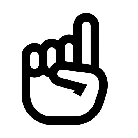 Finger Point Icon #280414 - Free Icons Library